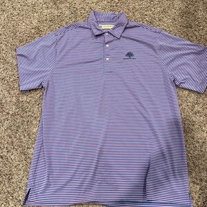 Classic Purple Striped Polo Shirt
